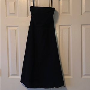 J. Crew Strapless Seersucker Dress.